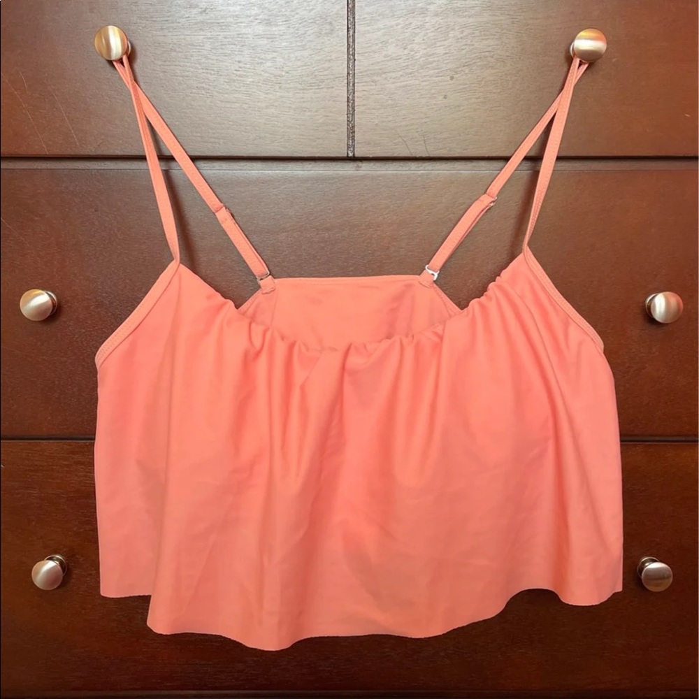 coral bikini top